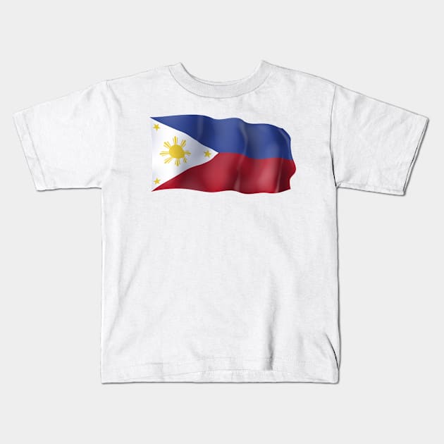 Pilipinas flag Kids T-Shirt by SerenityByAlex